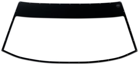 Windshield - Street Stock - 0.125 Thick - Molded - Pre Cut - Polycarbonate - Chevy Monte Carlo 1981-88 - Each