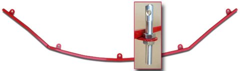 Hood Pin Bracket - ABC - 0.5 in OD - Steel - All Except Fusion - Each