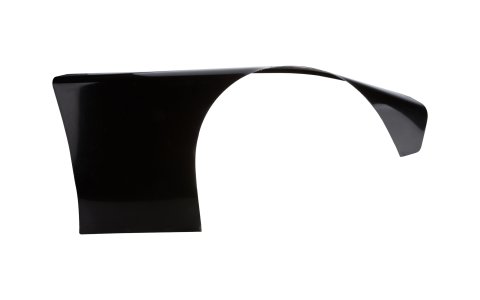 Fender - Passenger Side - Dirt Grand National - Straight Up - Aluminum - Black Paint - Each