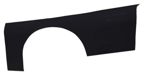 Quarter Panel - Driver Side - Dirt Grand National - Straight Up - Aluminum - Black Paint - Each