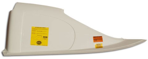 Quarter Window Panel - S2 Sportsman / Straight-Up - Driver Side - Composite - White - Chevy - Each