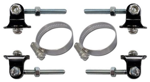 Threaded End Assemblies - 2 Right Hand Thread / 2 Left Hand Thread - 2 Hose Clamps - Kit