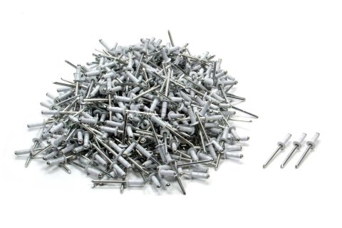Rivet - Avex Style - 3/8 in Head - 3/16 in Steel Mandrel - 1/2 in Grip Range - Aluminum - White Powder Coat - Set of 500