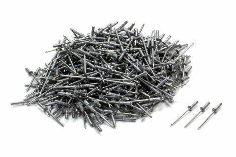 Rivet - Avex Style - 1/4 in Head - 1/8 in Steel Mandrel - 1/2 in Grip Range - Aluminum - Natural - Set of 500