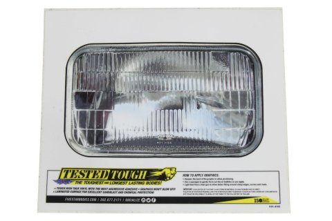 Graphics - Headlight - 5.62 x 3.25 in - Protective Laminated Coating - Universal - Each