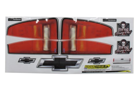 Graphics - Tail - Short Track Truck - Laminated Protective Coating - Chevy C1500 2002 - Kit