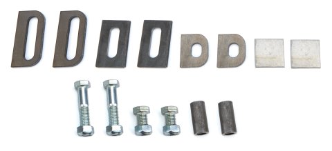 Bumper Bracket Hardware - 1/2-13 in Thread - Bolts / Sleeves / Brackets - Steel - Natural - Kit