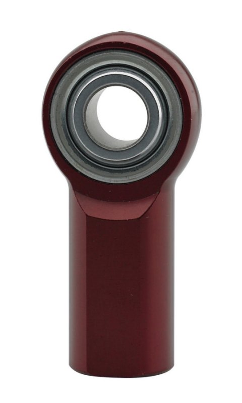 Rod End - ALJF Series - Spherical - 3/8 in Bore - 3/8-24 in Right Hand Female Thread - Aluminum - Red Anodized - Each