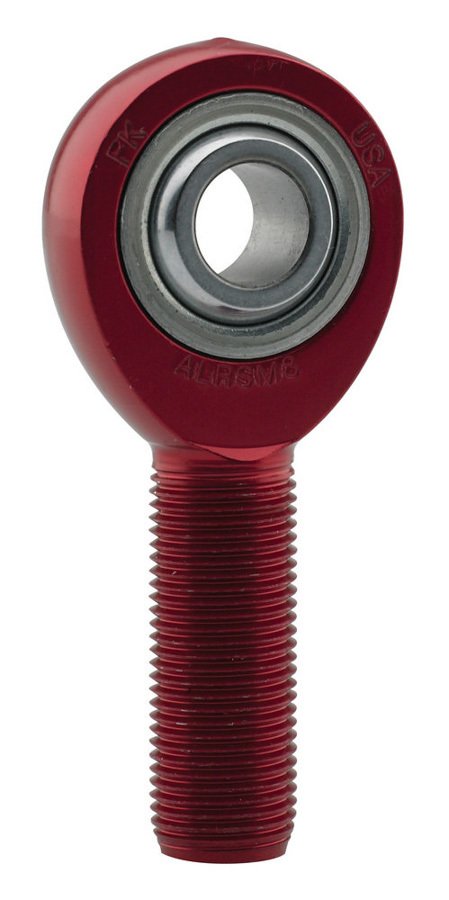 Rod End - ALRSM Series - Spherical - 1/2 in Bore - 5/8-18 in Right Hand Male Thread - Aluminum - Red Anodized - Each