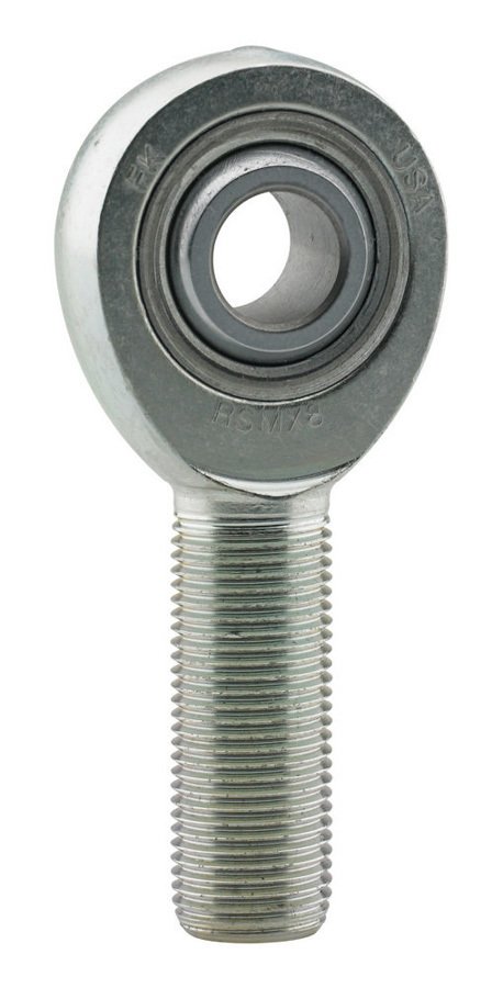 Rod End - RSMXL-T Series - Spherical - 1/2 in Bore - 3/4-16 in Left Hand Male Thread - PTFE Lined - Steel - Chromate / Zinc Plated - Each