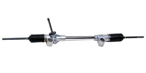 Rack and Pinion - Manual - 5.50 in Travel - 43.5 in Long - Aluminum - Chrome - Ford Mustang 1979-93 - Each