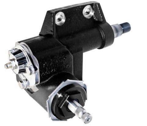 Steering Box - Manual - 16 to 1 Ratio - Iron - Black Paint - Mopar A-Body / B-Body / C-Body / E-Body 1966-79 - Each