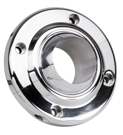 Steering Column Bracket - 2 in Diameter Tube - Swivel - Aluminum - Polished - Each