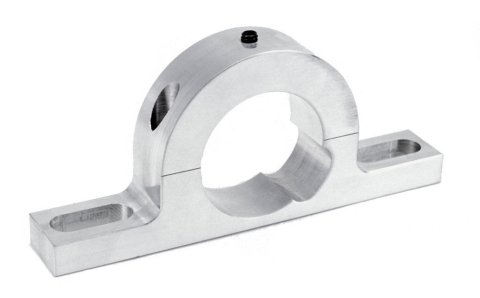Steering Column Bracket - OEM Clamp - 2 in Diameter Tube - Aluminum - Natural - Keyed Columns - Each