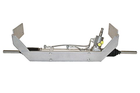 Rack and Pinion Steering Kit - Cradle - Power - Tilt Column - Brackets / Hardware / Joints / PUMP / Wiring - Ford Mustang 1965-70 - Kit