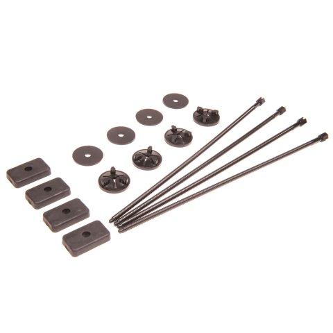 Fluid Cooler Mount Kit - Push Through Radiator Style - Nylon - Black - Flex-A-Lite Transmission Coolers - Kit