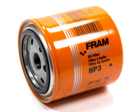Oil Filter - HP - Canister - Screw-On - 3.75 in Tall - 3/4-16 in Thread - Steel - Orange Paint - Mopar B-Body 1960-89 - Each