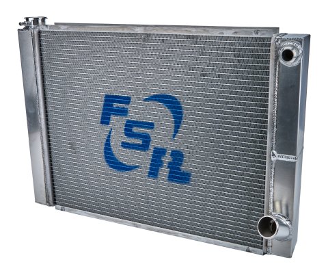 Radiator - 27.5 in W x 19 in H - Passenger Side Inlet - Passenger Side Outlet - Aluminum - Natural - Chevy - Each