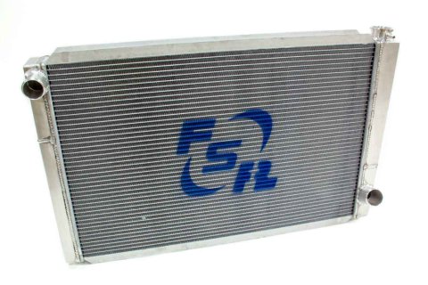 Radiator - 31 in W x 19 in H - Triple Pass - Driver Side Inlet - Passenger Side Outlet - Aluminum - Natural - GM - Each