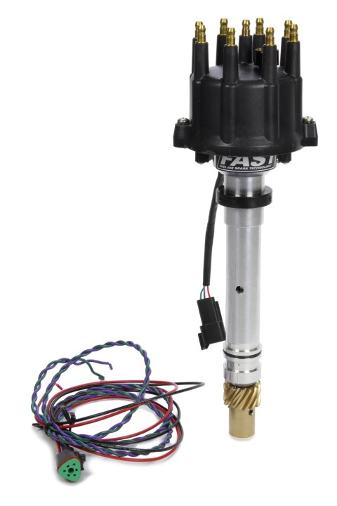 Distributor - XDi Race EFI - Optical Trigger - Electric Advance - HEI Style Terminal - Small Cap - Black - Chevy V8 - Each
