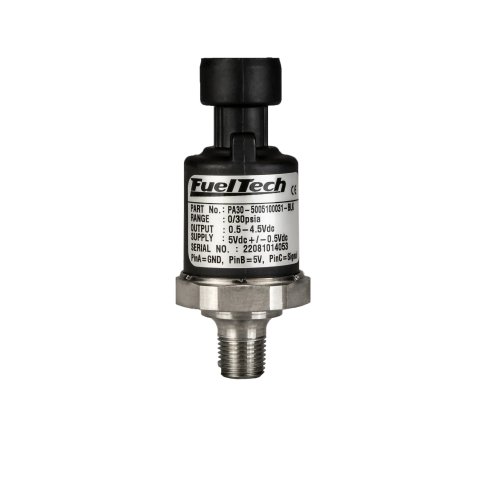 Vacuum Sensor - Black Series - 1/8 in NPT Male Thread - 0-30 psi - Steel - Black / Stainless - Each