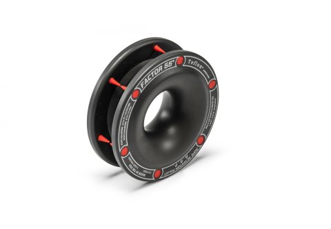 Rope Retention Pulley - Synthetic Rope - 22000 lb Capacity - Fits 5/16 to 1/2 in Diameter Rope - Aluminum - Gray Anodized - Each