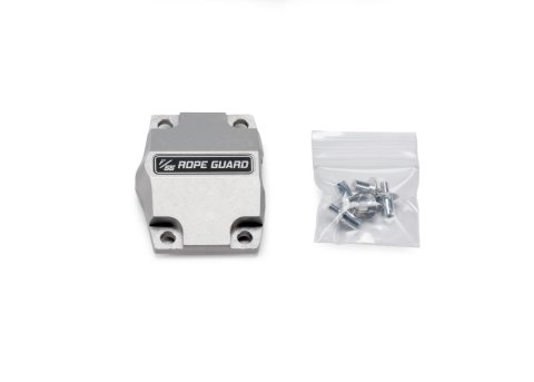 Winch Shackle Rope Guard - Bolt-On - Hardware Included - Aluminum - Clear Anodized - Factor 55 FlatLink Shackles - Each