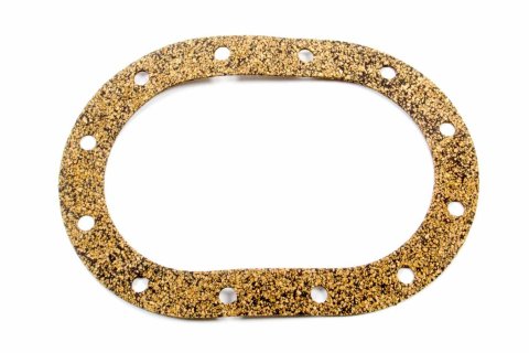 Fuel Cell Fill Plate Gasket - 12-Bolt - 4 x 6 in Oval - Cork / Rubber - Each