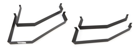 Fuel Cell Mounting Strap - Steel - Black Powder Coat - Dirt Late Model / Modified 22/28 Gallon Cells - Kit