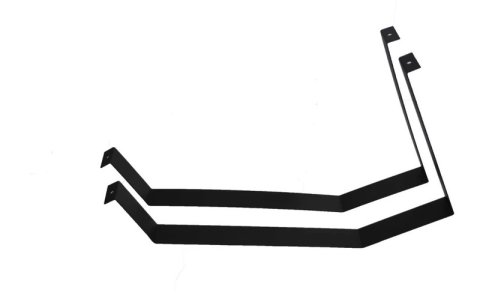 Fuel Cell Mounting Strap - 20.05 in Wide x 13.038 in Tall - Steel - Black Powder Coat - Dirt Late Model / Modified 15/17 Gallon Cells - Pair