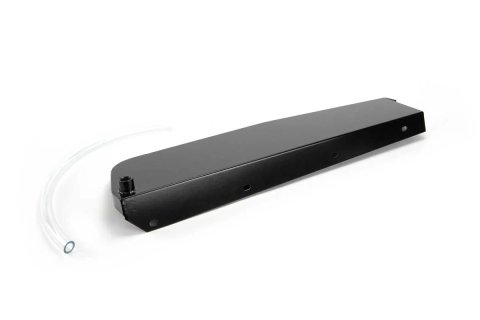 Air Conditioning Delete Drip Tray - 25 x 6 x 3 in Tall - Hose Included - Steel - Black Powder Coat - GM G-Body 1978-88 - Kit