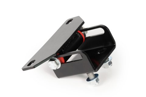 Transmission Mount - Adjustable - Polyurethane / Steel - Red / Black Powder Coat - Ford Mustang 1978-98 - Each