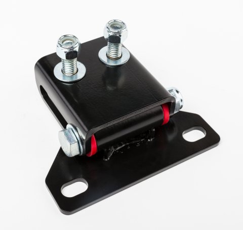 Transmission Mount - Adjustable - Bolt-On - Bushing Included - Steel - Black Paint - GM - Each