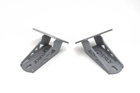 Motor Mount - Bolt-On - Steel - Gray Powder Coat - GM LS-Series - Ford Mustang 2005-23 - Pair