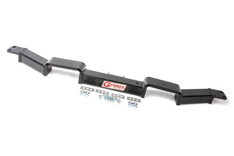 Transmission Crossmember - Bolt-On - Steel - Black Powder Coat - GM A-Body 1968-72 - Each