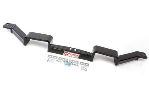 Transmission Crossmember - Bolt-On - Steel - Black Powder Coat - 4L60E / 4L85E - GM A-Body 1968-72 - Each