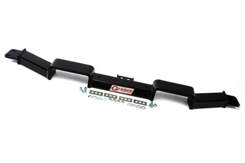 Transmission Crossmember - Bolt-On - Steel - Black Powder Coat - TH350 Transmissions - GM A-Body 1973-77 - Each