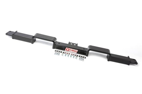 Transmission Crossmember - Bolt-On - Steel - Black Powder Coat - 700R4 / 4L60 / 4L60E - GM A-Body 1973-79 - Each