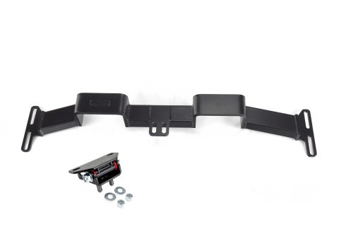 Transmission Crossmember - Bolt-On - Steel - Black Powder Coat - GM LS-Series - 2WD - GM Fullsize Truck 1988-98 - Each