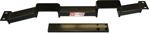 Transmission Crossmember - Bolt-On - Steel - Black Powder Coat - Frame Extension Included - TH400 Transmissions - GM G-Body 1978-88 - Each