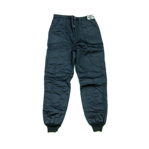 Driving Pants - GF505 - SFI 3.2A/5 - Triple Layer - Fire Retardant Cotton - Black / White - 2X-Large - Each