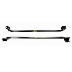 Subframe Connectors - Weld-On - 1-5/8 in OD x 0.125 Tubing - Steel - Black Powder Coat - Convertible - Ford Mustang / Mercury Cougar 1967-73 - Kit