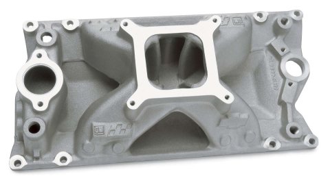 Intake Manifold - Eliminator - Square Bore - Single Plane - Aluminum - Natural - Vortec Heads - Vortec - Small Block Chevy - Each