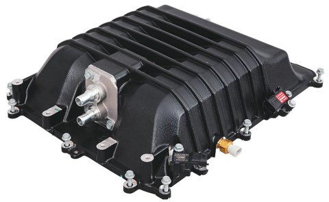 Supercharger Top Plate - Replacement Part - Black Powder Coat - Chevy Camaro 2012-15 - Each