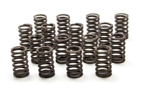 Valve Spring - Single Spring - 256 lb/in Spring Rate - 1.200 in Coil Bind - 1.250 in OD - Small Block Chevy - Set of 16