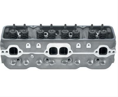 Cylinder Head - Fast Burn - Assembled - 2.000 / 1.550 in Valves - 210 cc Intake - 62 cc Chamber - Angle Plug - Aluminum - Small Block Chevy - Each