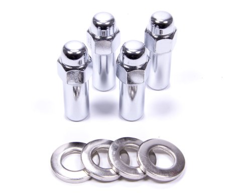Lug Nut - Cragar SST - 14 mm x 1.50 Right Hand Thread - 7/8 in Hex Head - 1.380 in Shank - Closed End - Steel - Chrome - Set of 4