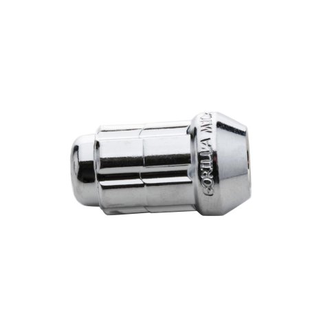 Lug Nut - 9/16-18 in Thread - Spline Drive - 60 Degree Seat - Open End - Steel - Chrome - Set of 32