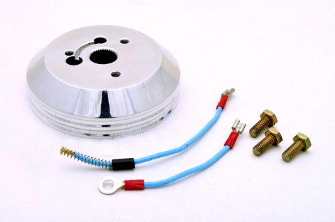 Steering Wheel Adapter - GT3 - 3-Bolt GT Wheel to OE Column - Hardware Included - Aluminum - Polished - GM - Kit
