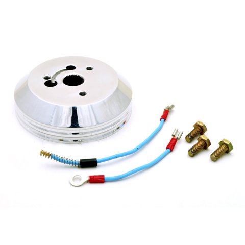 Steering Wheel Adapter - GT3 - 3-Bolt GT Wheel to OE Column - Hardware Included - Aluminum - Polished - Ford - Kit